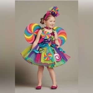 Candy Fairy Halloween 5-piece Costume 4T 🍭🍬